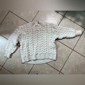 H&M Chunky Cable Knot Fisherman Sweater - M